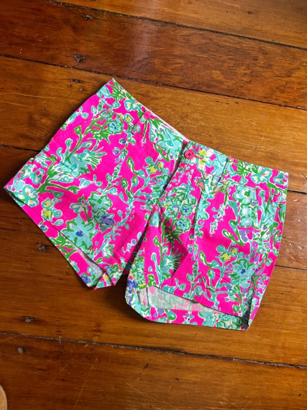 Bright Pink Floral Women’s Shorts - Lilly Pulitzer